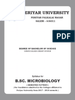 B.SC MicroBiology Syllubus 01.01.2017