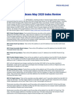 MSCI Equity Indexes May 2020 Index Review: Press Release