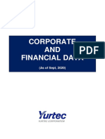 Corporate AND Financial Data: (As of Sept, 2020)