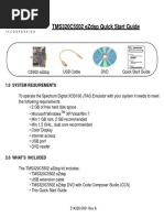 Tms320C5502 Ezdsp Quick Start Guide: 1.0 System Requirements