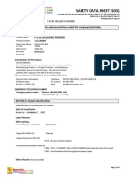 Safety Data Sheet (SDS) : F D & C Yellow 5 Powder