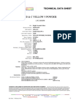 F D & C Yellow 5 Powder: Technical Data Sheet