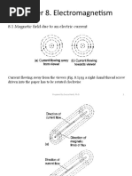 Chapter 8. Electromagnetism: 8.1 Magnetic Field Due To An Electric Current