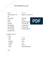 Pengkajian Keperawatan Anak I Biodata