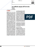 L'intelligenza artificiale spiegata all'Università - Il Corriere Adriatico del 9 febbraio 2021