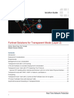 Fortinet Solutions For Transparent Mode (Layer-2) - v2