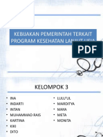 Kebijakan Pemerintah Terkait Program Kesehatan Lanjut Usia