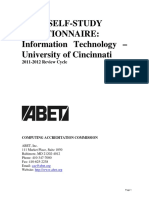 18BSIT-IT --- BS IT 2011 Self Study Document Submitted to ABET
