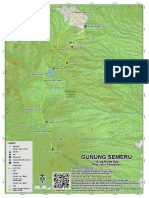 Hiking trail map of Ranupani village in Nepal