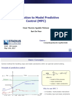 Introduction To Model Predictive Control (MPC) : Oscar Mauricio Agudelo Mañozca Bart de Moor