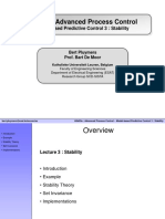 H0K03a: Advanced Process Control: Model-Based Predictive Control 3: Stability