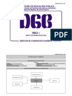 Fisica I (Programa SEP DGB Mexico Bachillerato) Reticula 2008