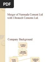 Merger of Narmada Cement LTD With Ultratech Cements LTD