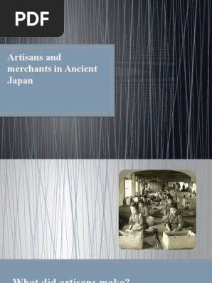 Artisans and Merchants