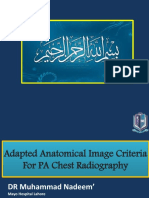 Adapted Anatomical Image Criteria For PA Chest Radiography
