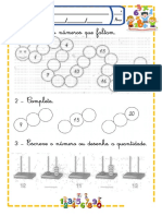 FICHA DE TRABALHO - Números Até 20