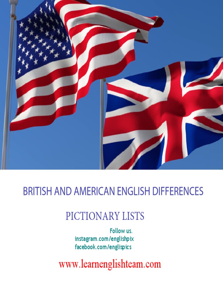 British and American English Differences PDF | PDF