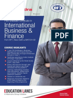 International Business & Finance: Post Graduate Certificate in