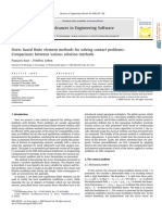 10.1016 - J.ADVENGSOFT.2008.11.013 Stress Based Finite Element Methods For Solving Contact Problems Comparisons Between Various Solution Methods