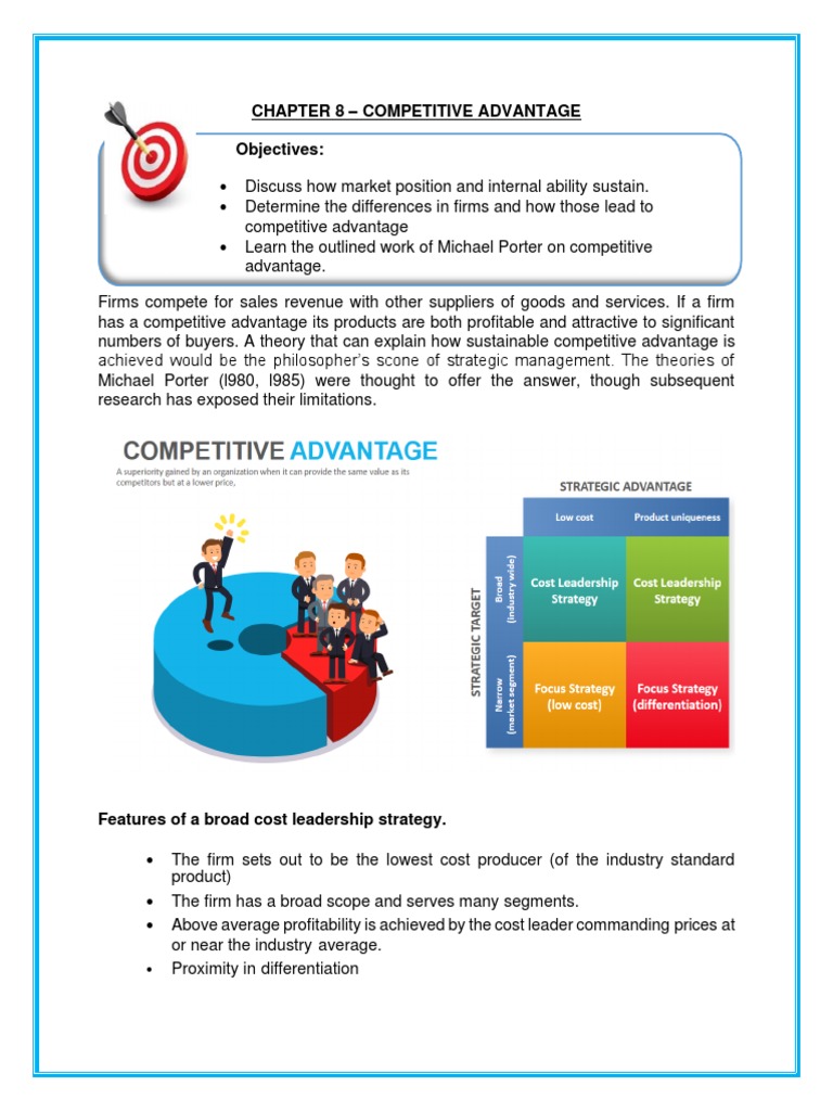 Chapter 8 Competitive Advantage Pdf Competitive Advantage