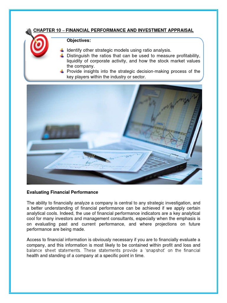 Chapter 10 - Financial Performance and Investment Appraisal | PDF ...