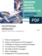 Chapter 1 - Exceptional Manager, What You Do and How You Do It