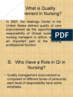 A. What Is Quality Improvement in Nursing?