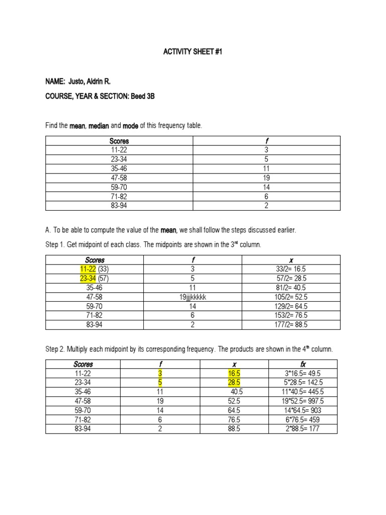 Justo Aldrin R Mean Median And Mode Of Grouped Data Median Mean Justo Aldrin R Mean Median And Mode Of Grouped Data Median Mean