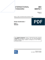 International Standard: Power Transformers - General