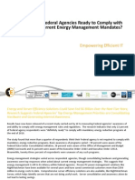 1E Federal Research - Energy Reduction Mandates 2011