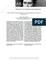 Muerte Estética y Filosofía El Arte de Filosofar Según Schopenhauer - Roger a. Pérez García