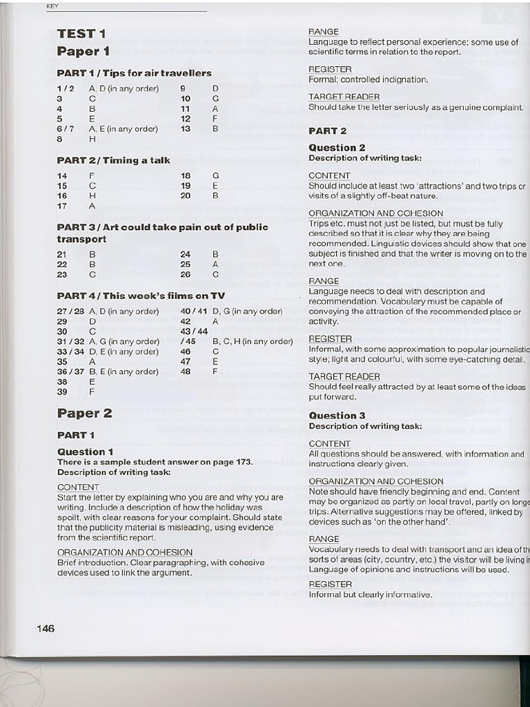 CAE Practice Tests - Oxford University Press Key | PDF