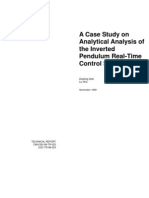 A Case Study On Analytical Analysis of The Inverted Pendulum Real-Time Control System