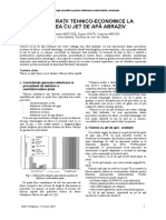 Consideraţii Tehnico-Economice La Tăierea Cu Jet de Apă Abraziv