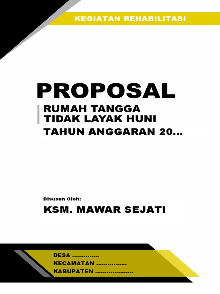 Proposal Rehabilitasi RTLH Desa | PDF | Politik