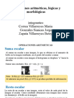 Operaciones Aritméticas, Lógicas y Morfológicas