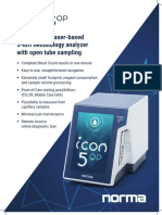 The Smallest Laser-Based 5-Diff Hematology Analyzer With Open Tube Sampling