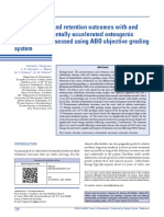 Posttreatment and Retention Outcomes With and Without Periodontally Accelerated Osteogenic Orthodontics Assessed Using ABO Objective Grading System