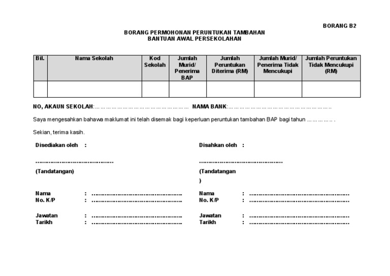 Borang B2 Pdf