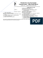 CodFax015 Parametros de Impressao InkJet Laser Microsoft Word