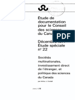 Conseil Des Science - Étude-spéciale-no.-22-Société-multinationalesinvestissement-direct...
