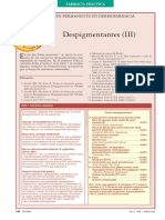 Despigmentantes (III) : Formación Permanente en Dermofarmacia