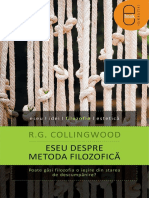 R G Collingwood Eseu Despr Metoda Filozofica