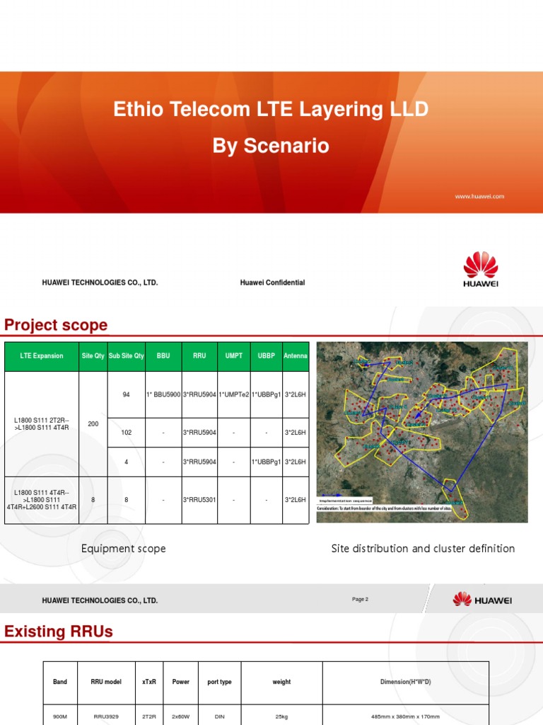 Ethio Telecom LTE Layering LLD | PDF | Electronics | Information And ...