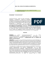 70 Modelo de Demanda Ejecutiva de Alimentos-otorgamiento de Poder y Solicitud de Practica de Medida Cautelar