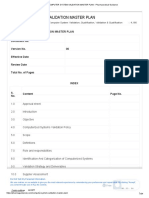 COMPUTER SYSTEM VALIDATION MASTER PLAN - Pharmaceutical Guidance - Recognized