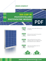Polycrystalline Photovoltaic Module: Ege-110P-36