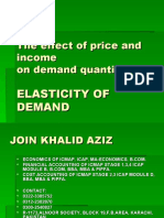 Effect of Price & Income on Demand