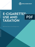 E Cigarettes Use and Taxation