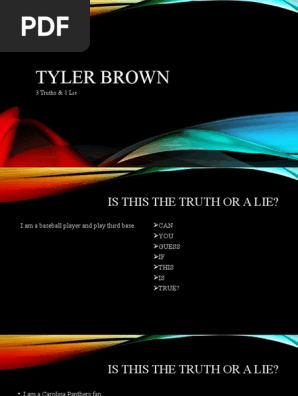3 truths and a lie